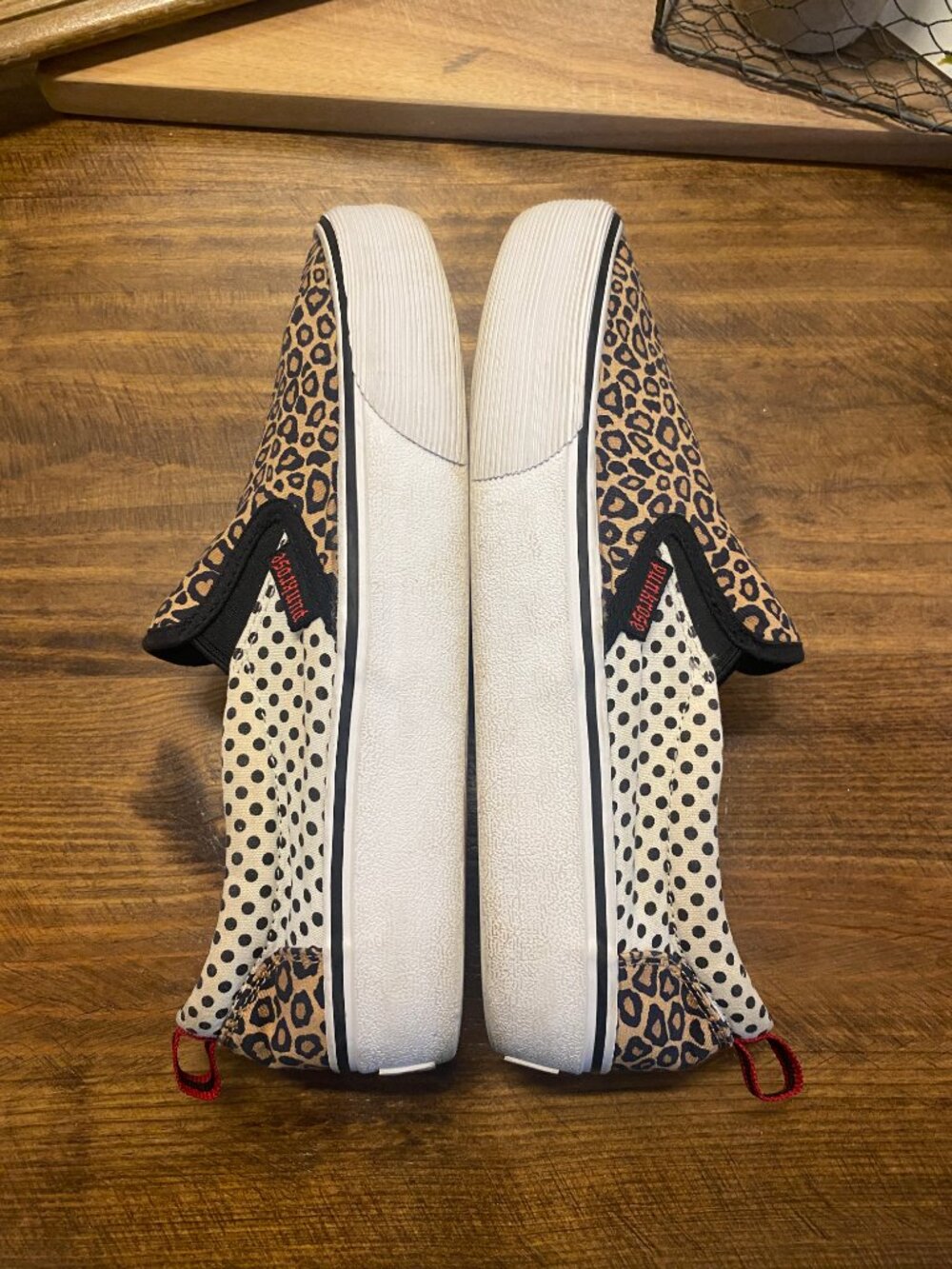 PUNKROSE by Skechers - Leopard Polka Dot Slip On Sneakers Women’s Size 9.5 - Picture 9 of 14